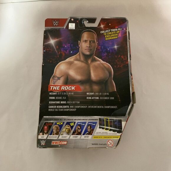 WWE Elite Collection Flashback The Rock Figure,WWE Superstars collectibles. - Picture 5 of 10